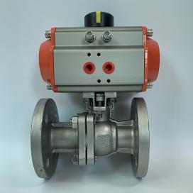 氣動(dòng)不銹鋼法蘭球閥